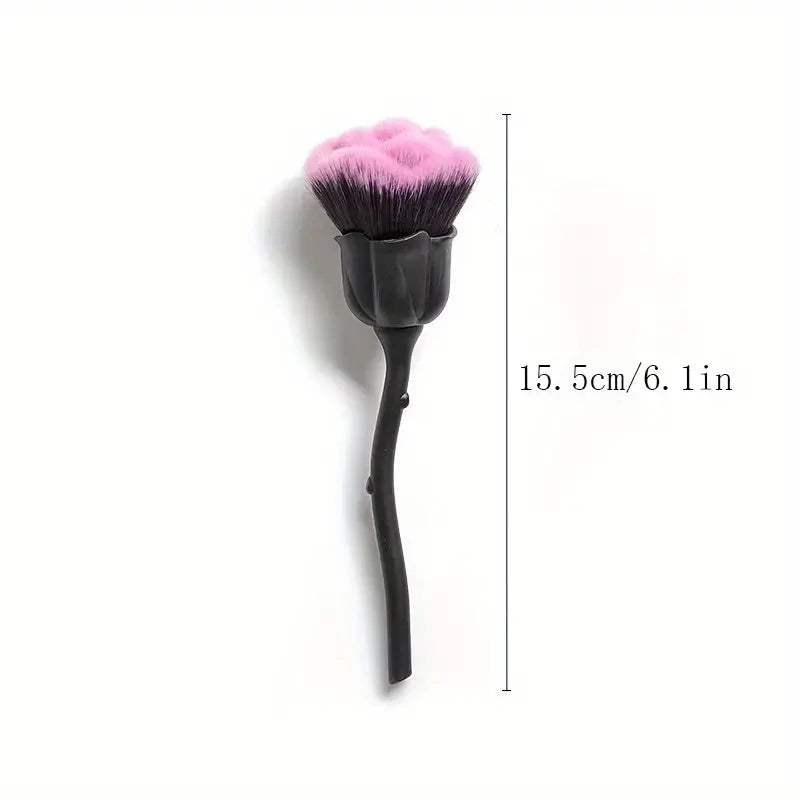 1pc Black Rose Shaoed Loose Powder Makeup Brush Women Face Beauty Tools Nail Art Dusting Brush Foundation Grooming Makeup Tools