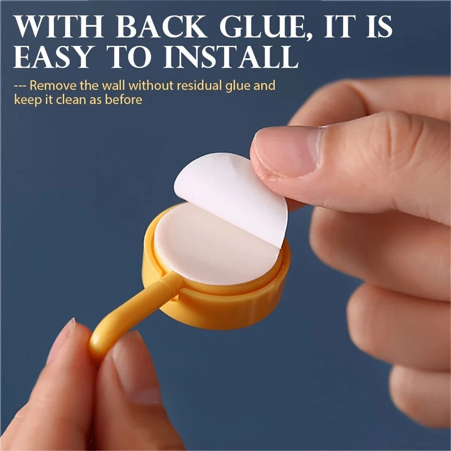 5/10PCS Self Adhesive Wall Hook Strong Without Drilling Coat Bag Bathroom Kitchen Towel Hanger Hooks Home Storage Accessories