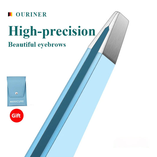 4Pcs High-Quality Eyebrow Tweezer Colorful Hair Beauty Fine Hairs Puller Stainless Steel Slanted Brow Clips Removal Makeup Tools